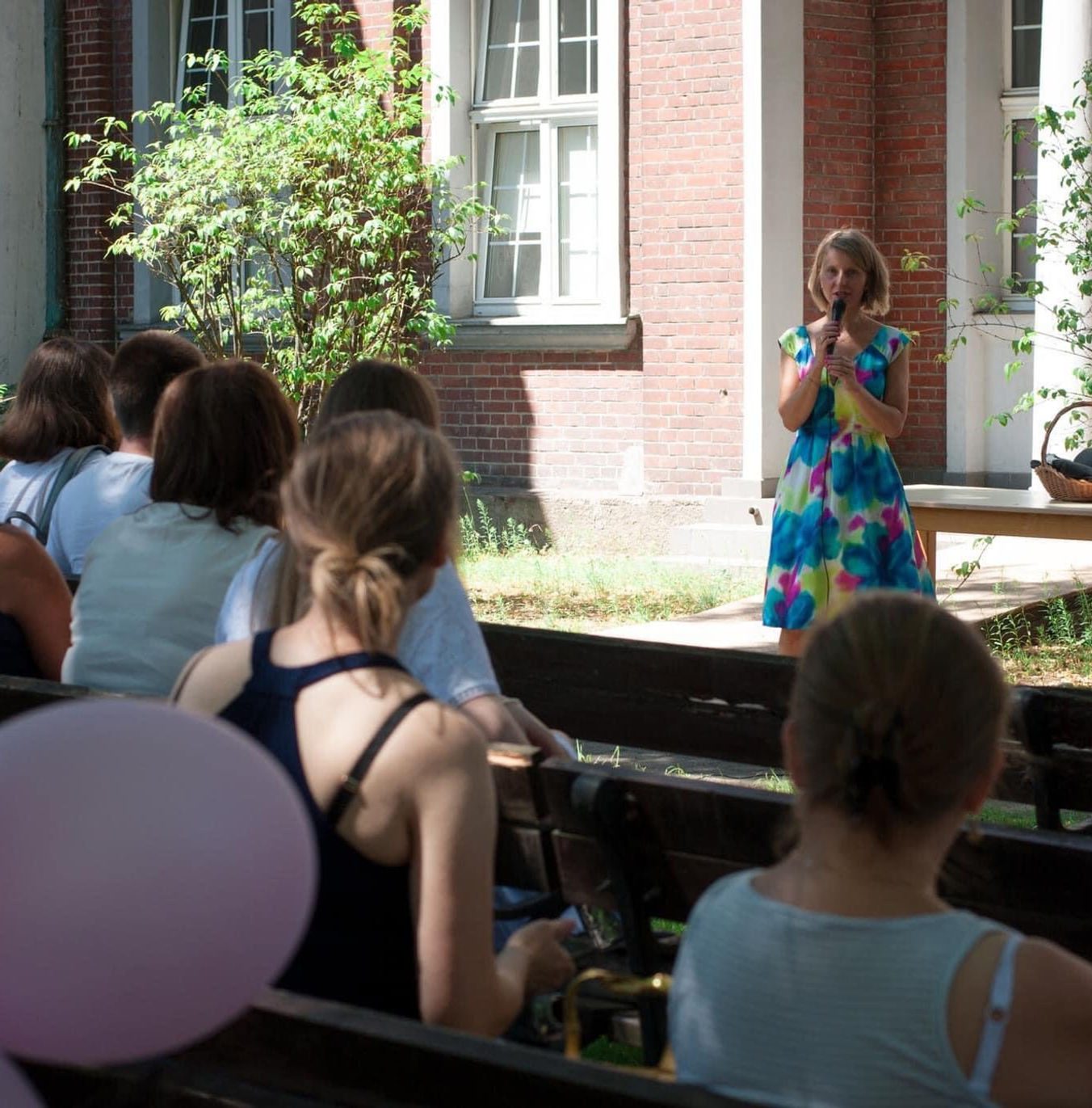 Agnieszka Chojnacka podczas prelekcji